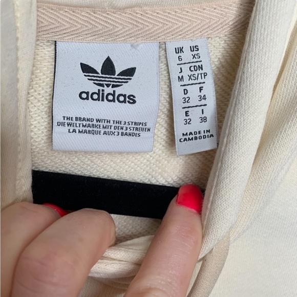 Adidas Cream Colored Hoodie Size XS - Picture 5 of 8